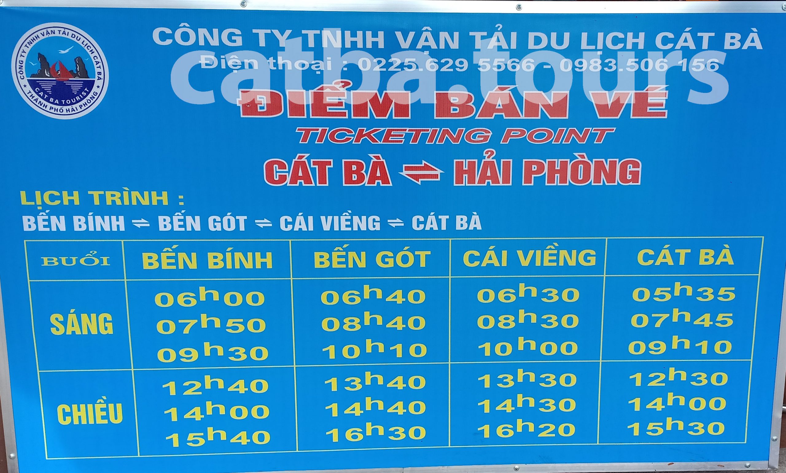 giá vé phà Đồng Bài