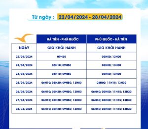 Phà Superdong Hà Tiên đi Phú Quốc: Giờ phà chạy và giá vé